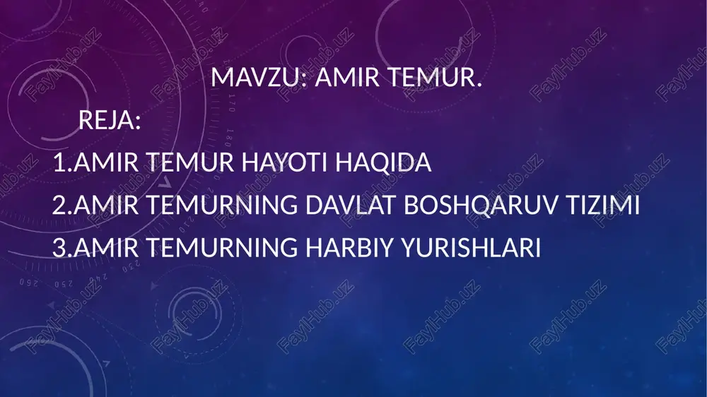 amir temur — PPTX