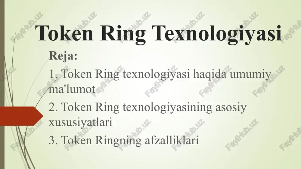 token ring texnologiyasi — PPT