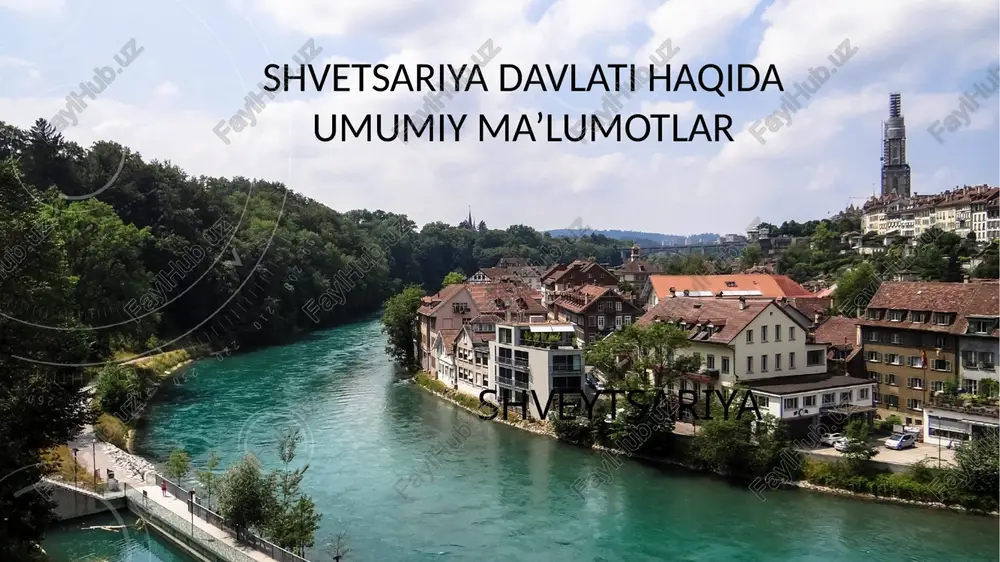 shvetsariya davlati haqida umumiy ma’lumotlar — PPTX