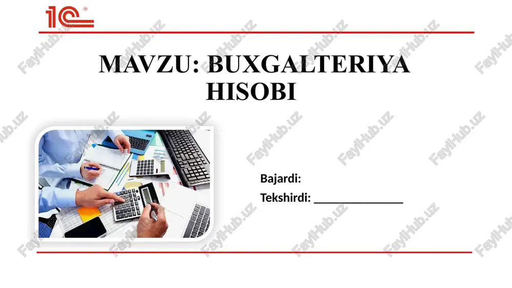 buxgalteriya hisobi — PPTX