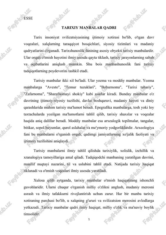 tarixiy manbalar — DOCX