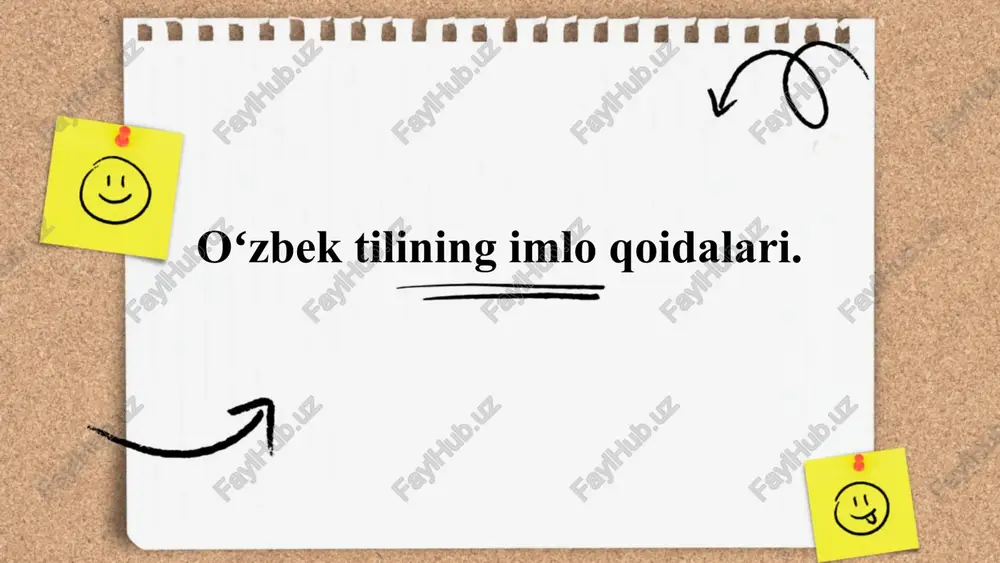 oʻzbek tilining imlo qoidalari — PPTX