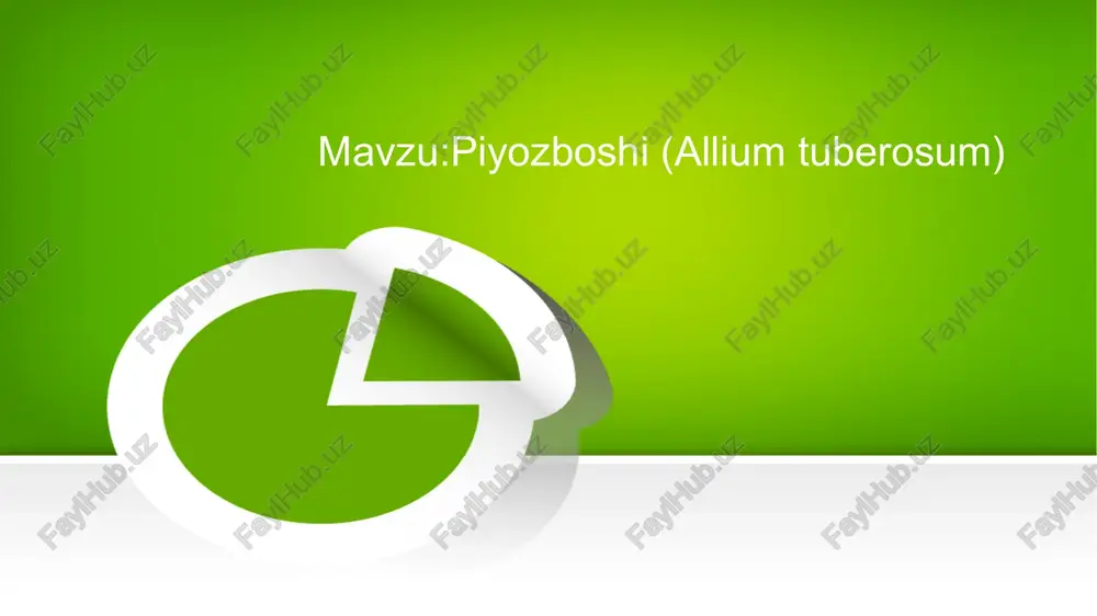 piyozboshi(alliumtuberosum) — PPTX