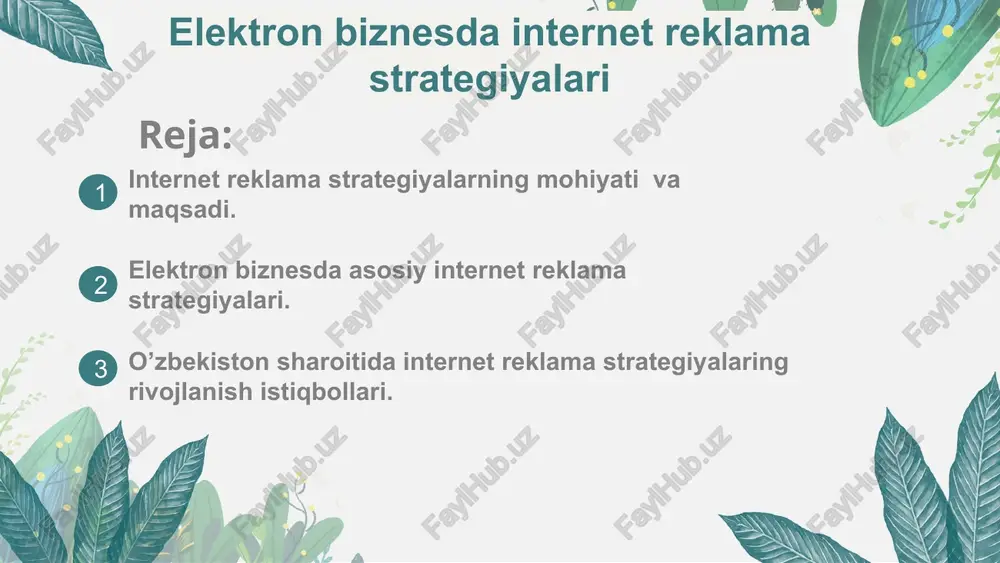 internet reklama strategiyalari — PPTX