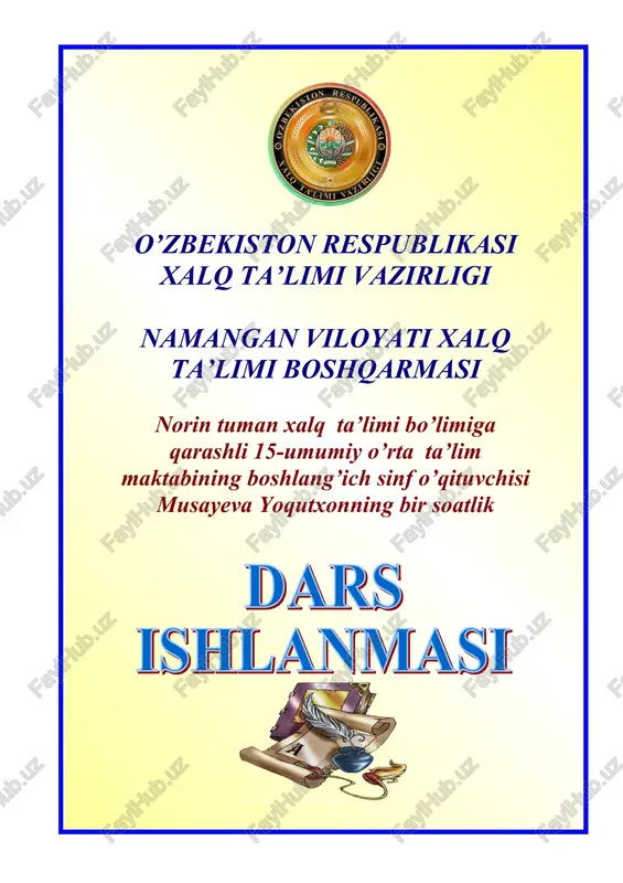 fe’l yasovchi qo’shimchlar — DOC