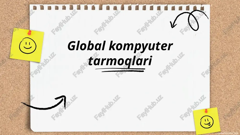 global kompyuter tarmoqlari — PPTX