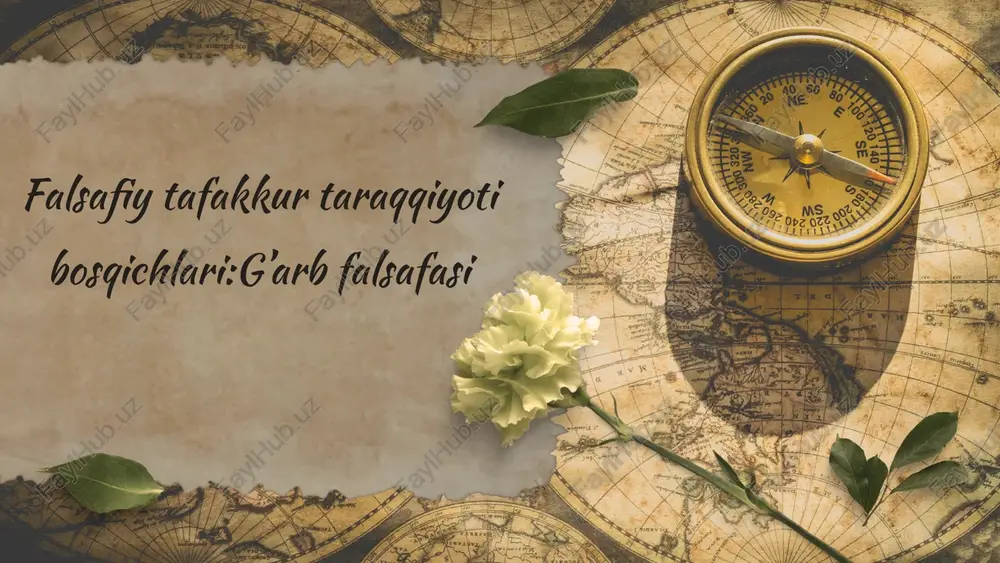 g'arb falsafasi — PPTX