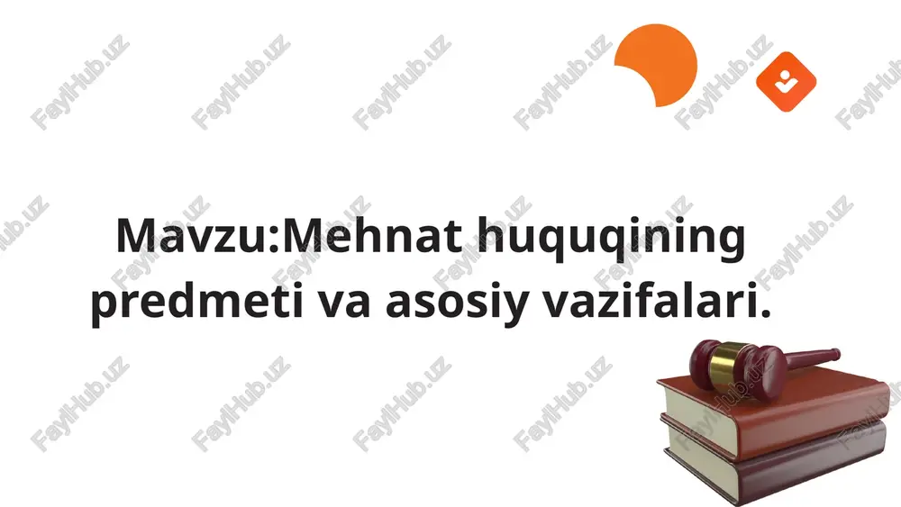mehnat huquqi — PPTX