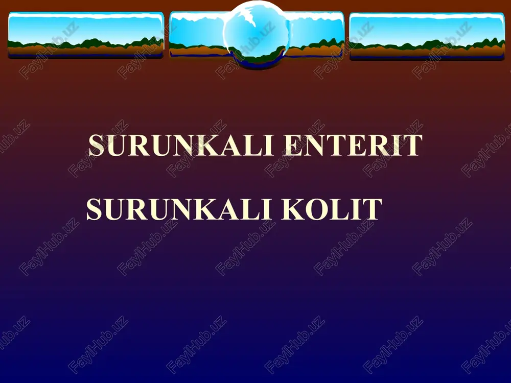 surunkali kolit surunkali enterit — PPTX