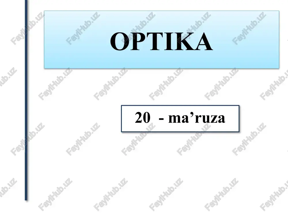optika — PPTX