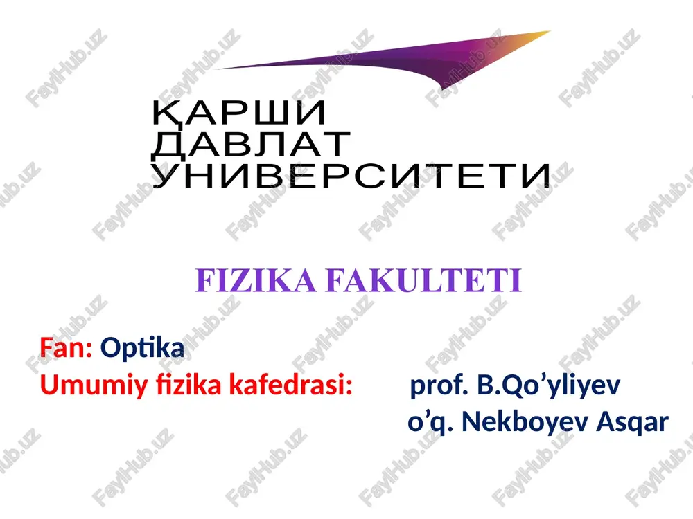 optika — PPTX