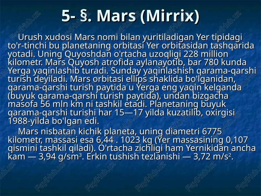 mars (mirrix) — PPT