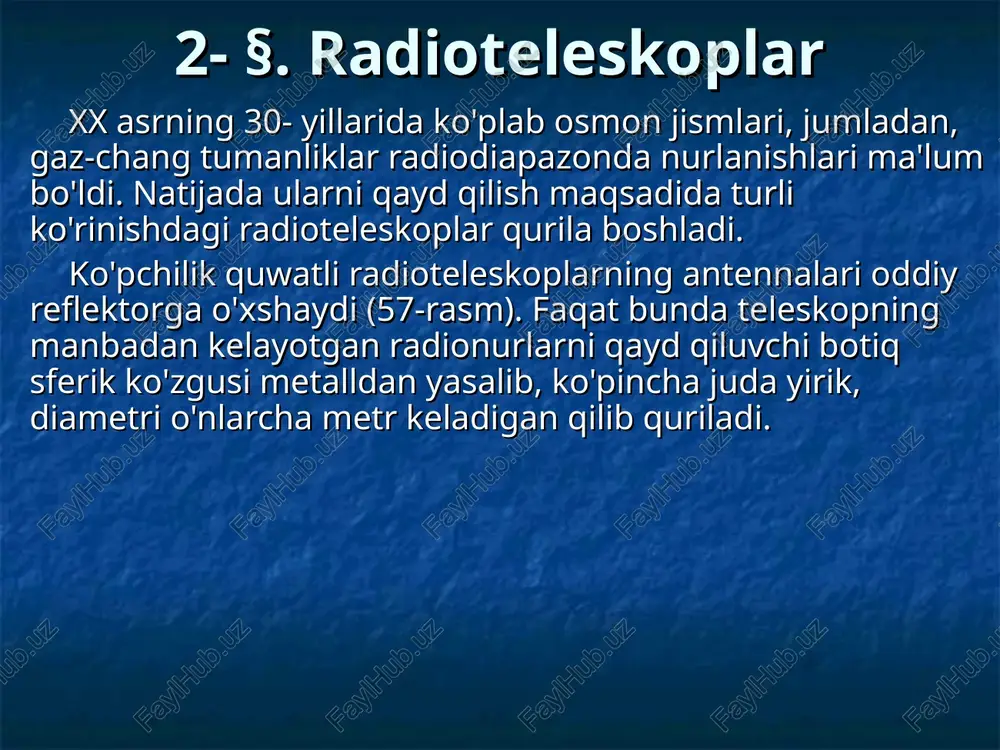 radioteleskoplar — PPT