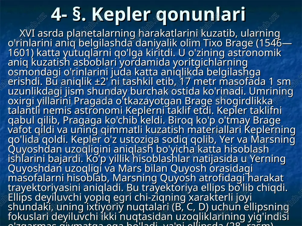 §. kepler qonunlari — PPT