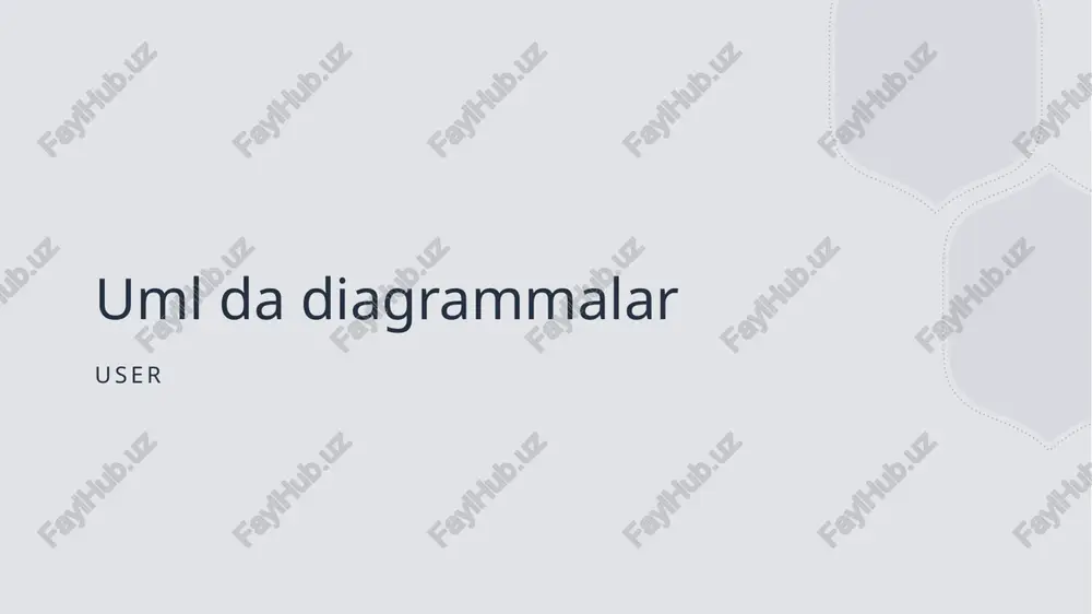 uml diagrammalar — PPTX