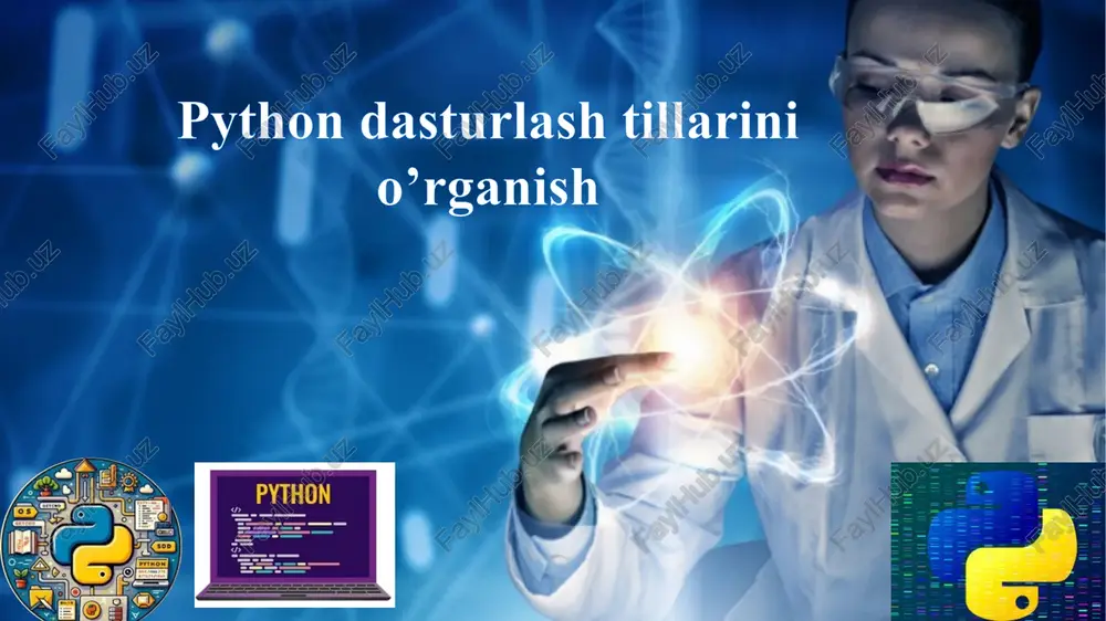 python dasturlash tillarini o’rganish — PPTX