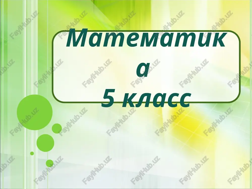 matematika — PPT