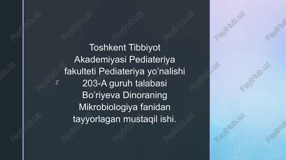 aktinomikoz qoʻzgʻatuvchilari — PPTX