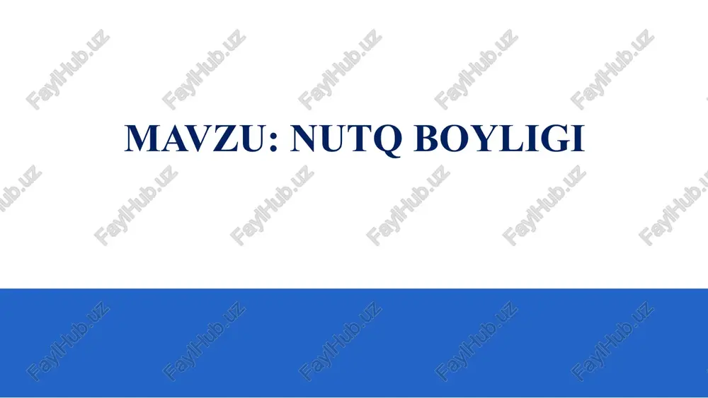 nutqboyligi — PPTX