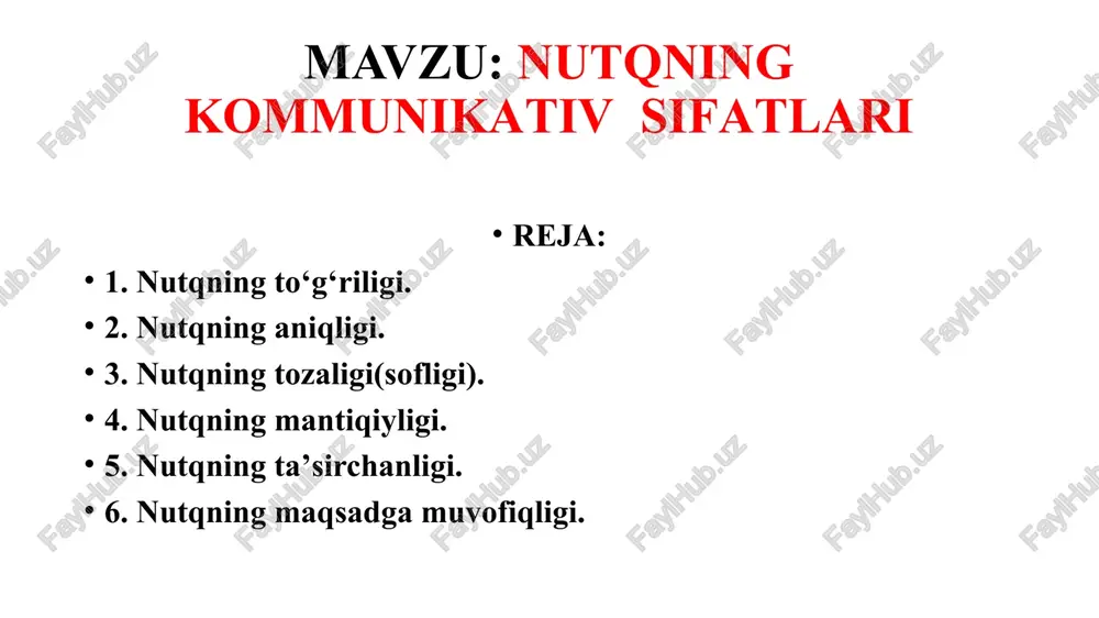 nutqningkommunikativsifatlari — PPTX