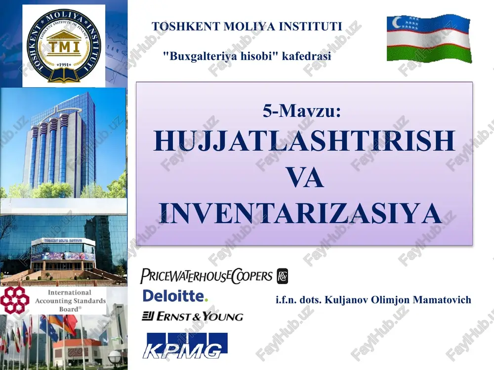 hujjatlasntirisnvainventarizasiya — PPTX