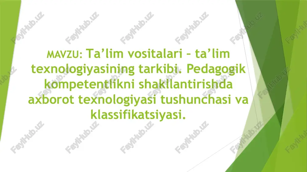 pedagogik kompetentlik — PPTX