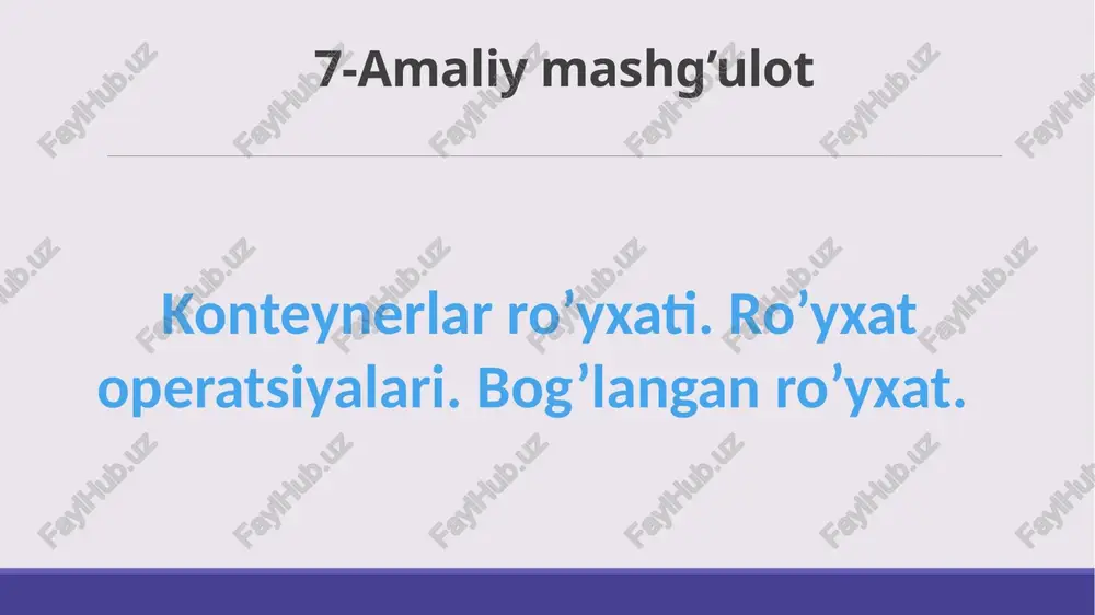 konteynerlar — PPTX