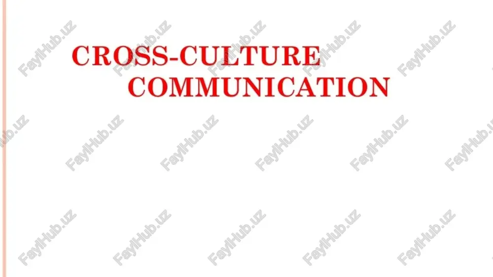 cross-culture communication — PPTX