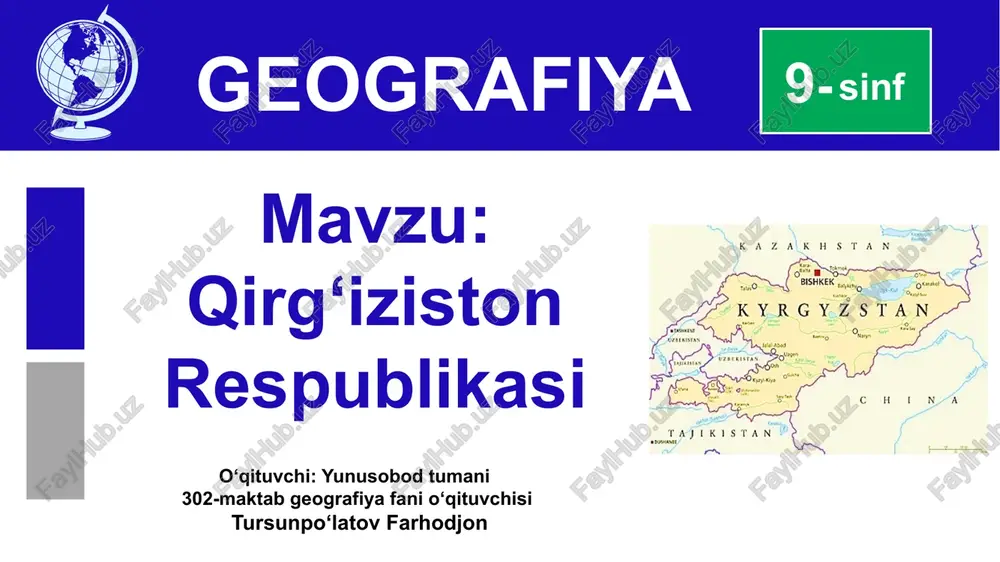 qirg‘iziston respublikasi — PPTX