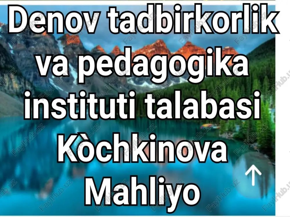 tarbiya biz uchun yo hayot - yo mamot, yo najot — PPTX