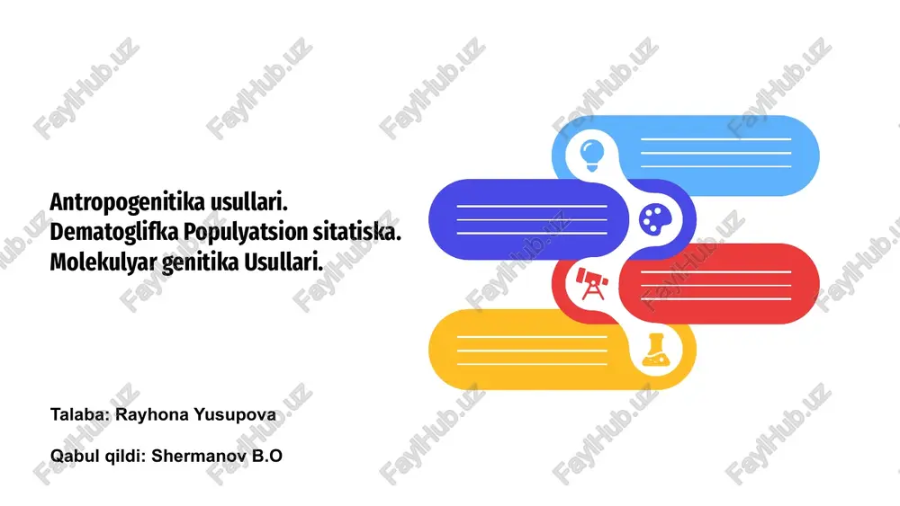 antropogenitika usullari — PPTX