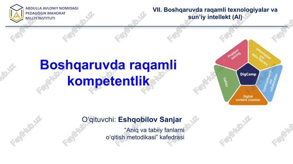 aniq vatabiiy fanlarni o‘qitish metodikasi — PPTX