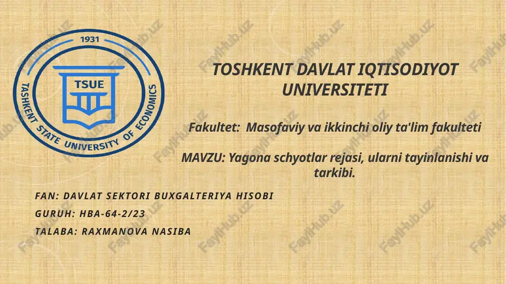 budjetni yuqorilatish operatsiyalari — PPTX