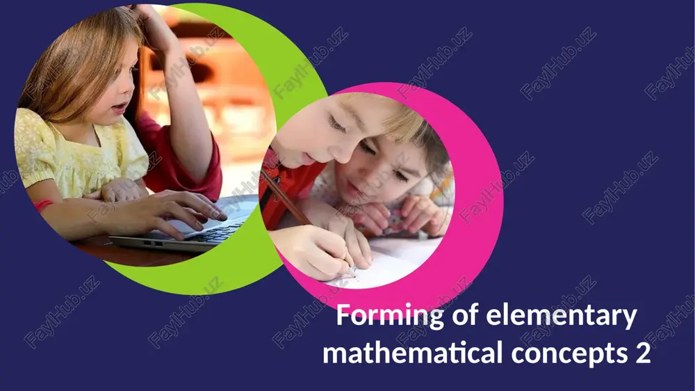 forming of elementary mathematical concepts 2 — PPTX