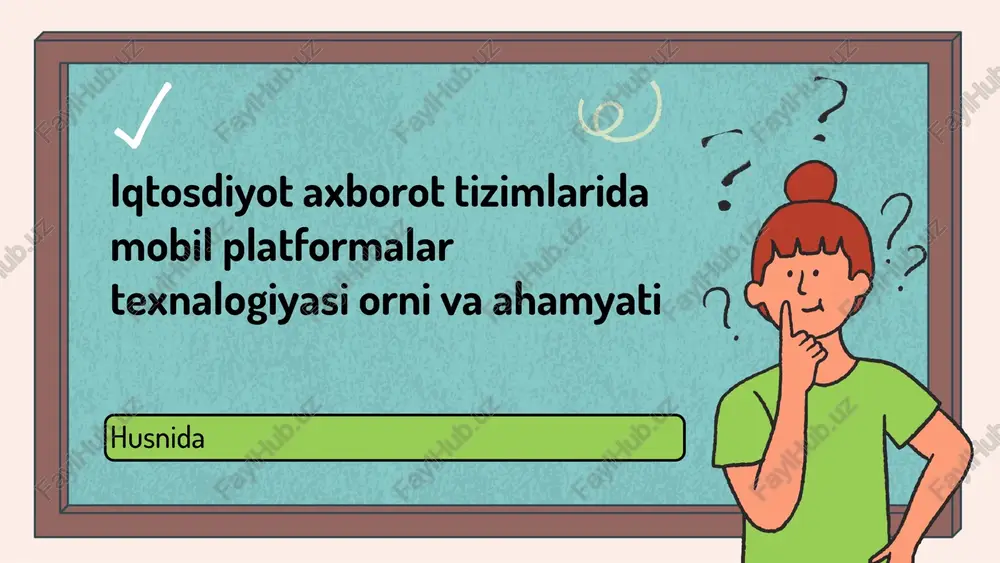 mobil platformalar va innovatsiyalar — PPTX