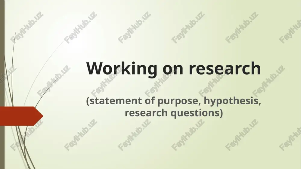 research hypothesis — PPTX