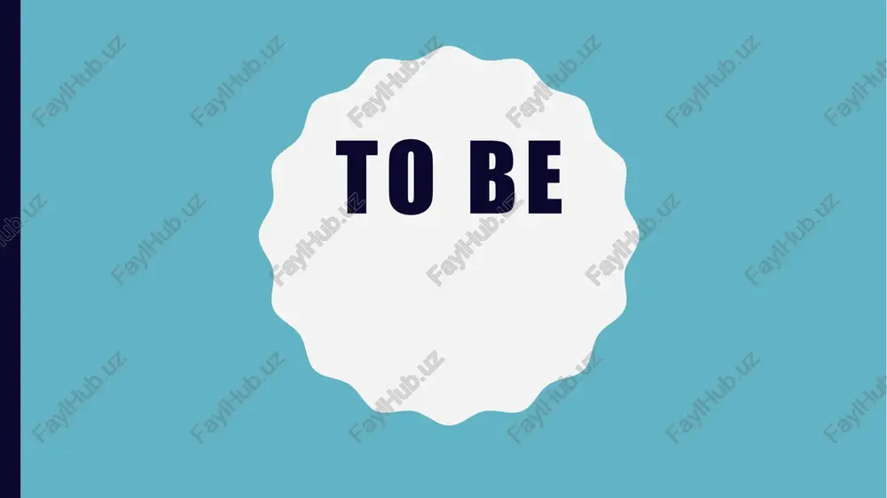 different uses of be — PPTX