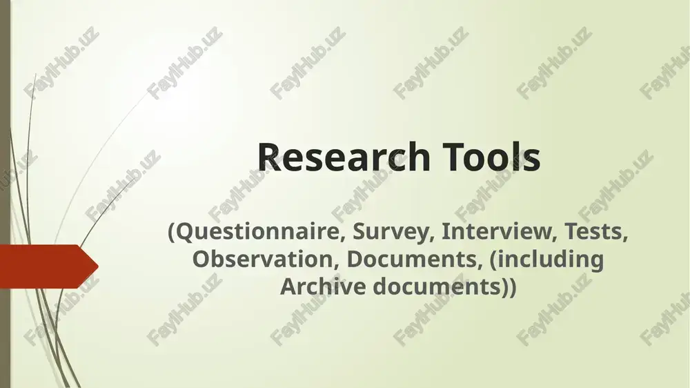 research tools — PPTX