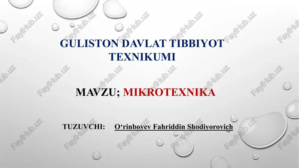 mikrotexnika — PPTX
