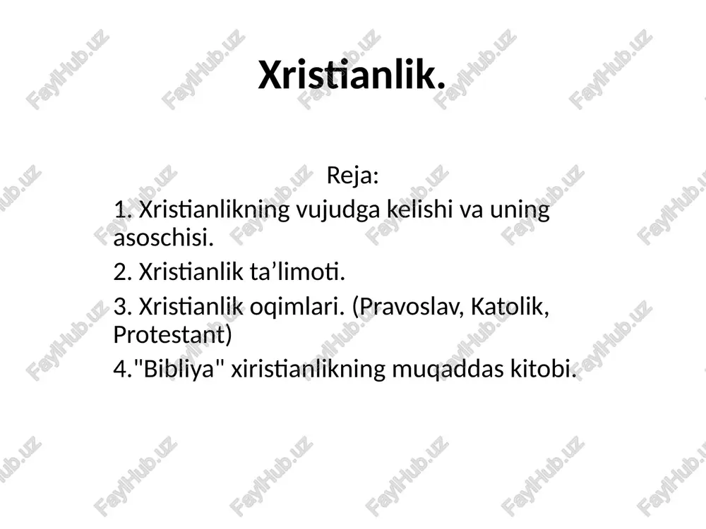xristianlik — PPTX