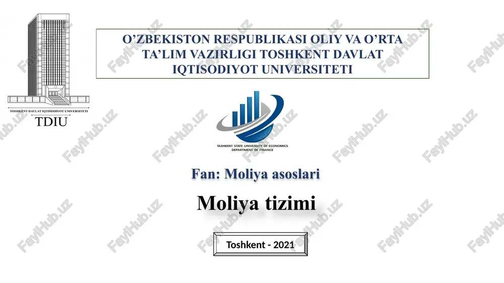 moliyatizimi — PPTX