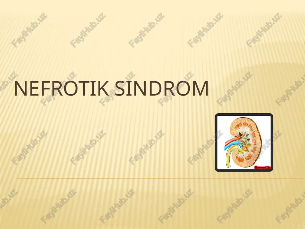 nefrotik sindrom — PPTX