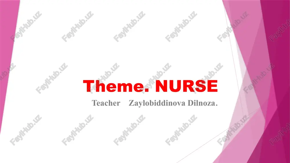 nurse — PPTX