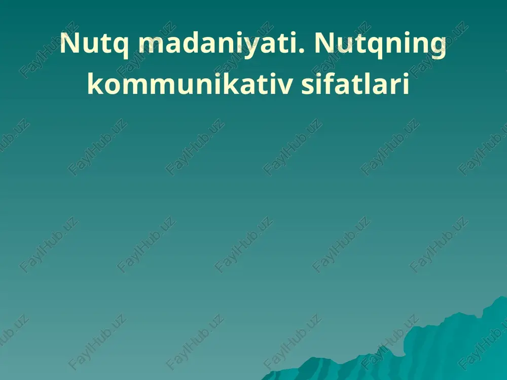 nutqmadaniyati — PPTX