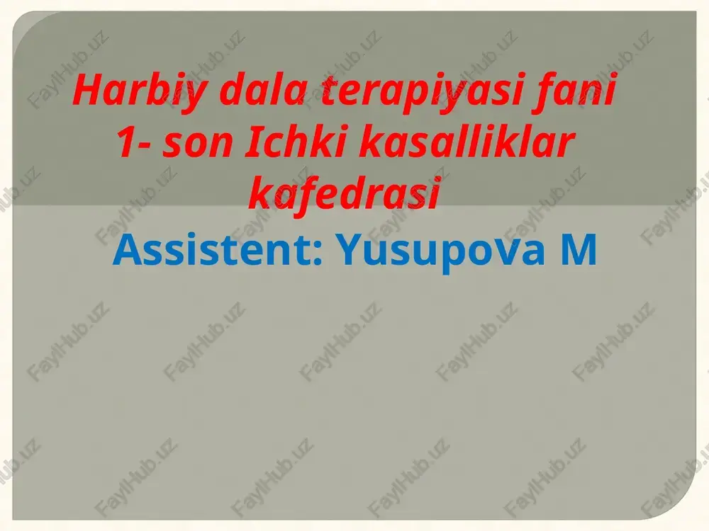 nurlanish bilan jarohatlanish — PPTX