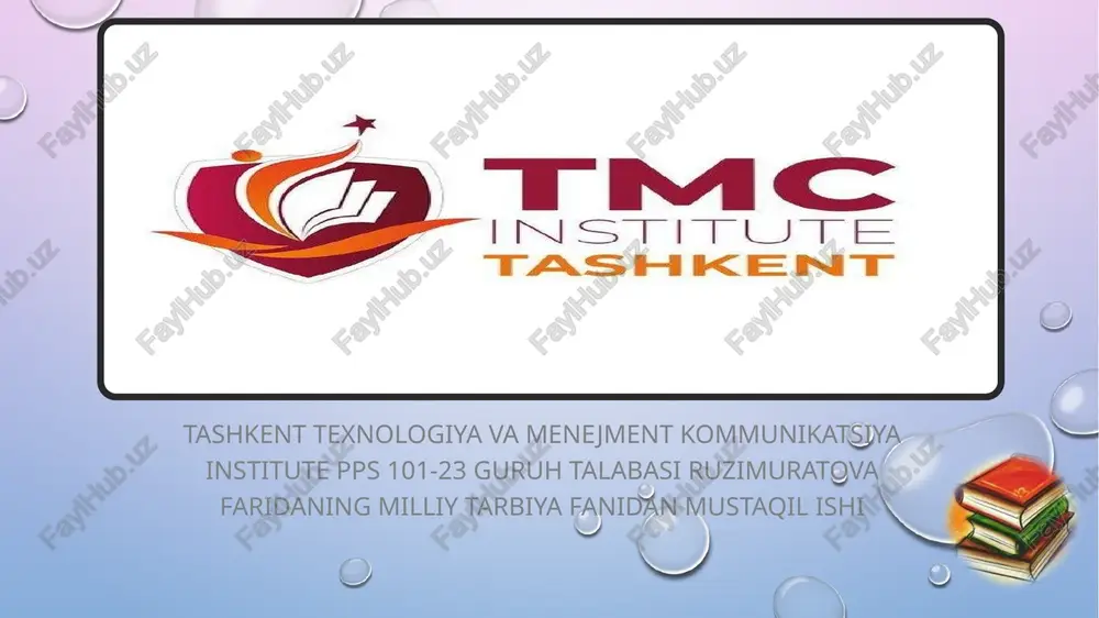 o'zbekona tarbiyaning mazmuni va mohiyati — PPTX