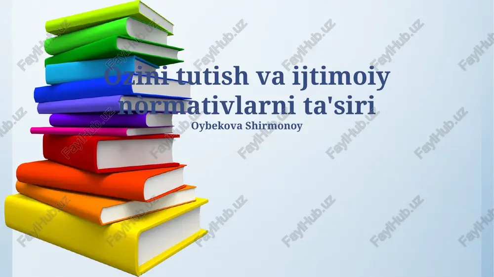 ijtimoiy normalar ta'rifi — PPTX