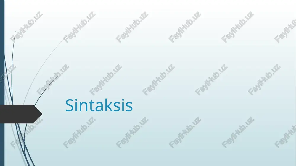 sintaksis — PPTX