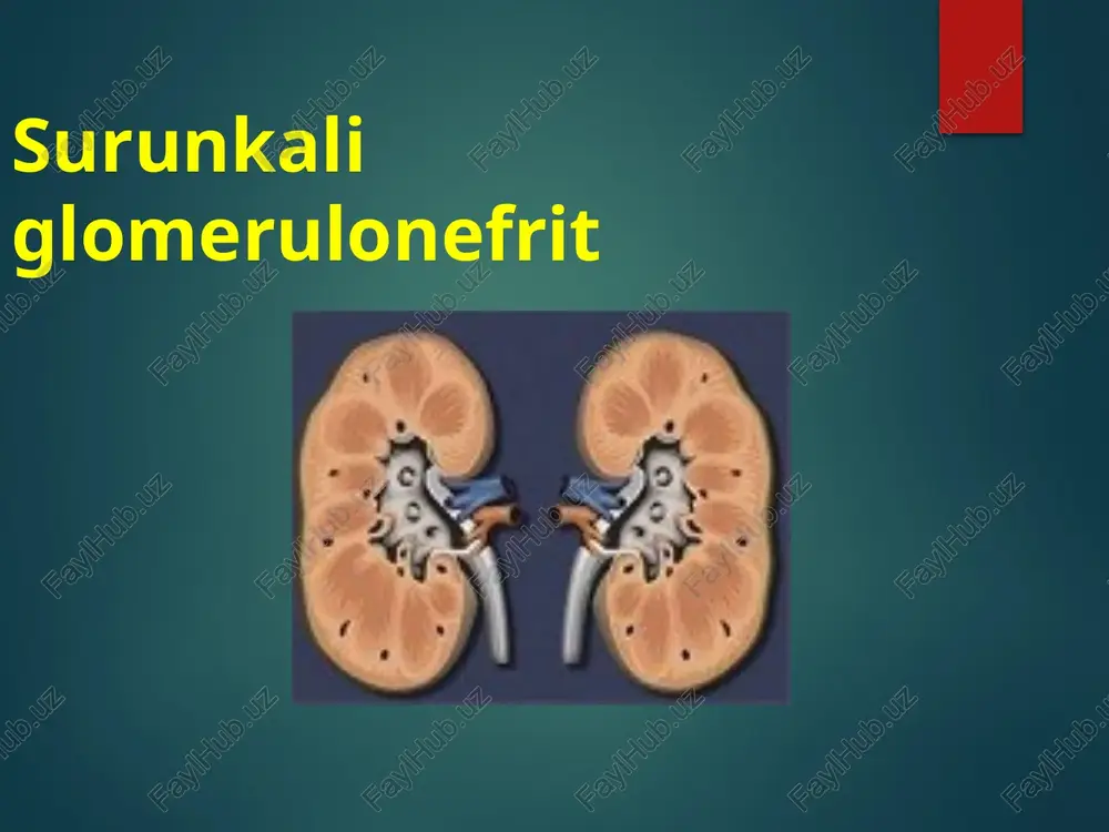 surunkali glomerulonefrit — PPTX