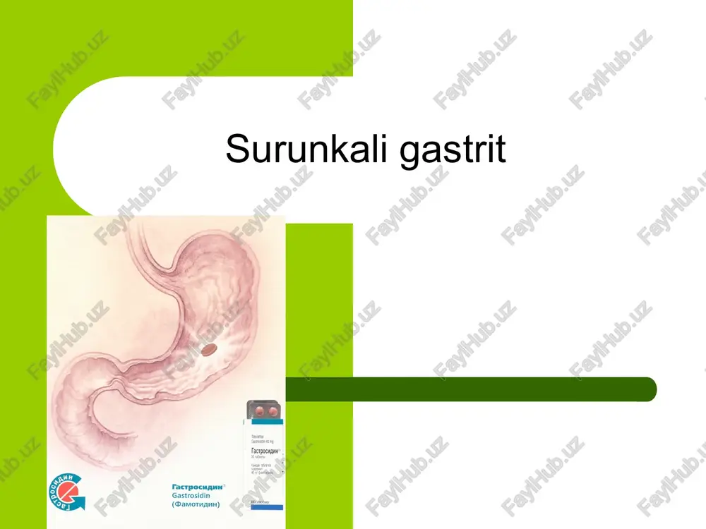 surunkali gastrit — PPTX